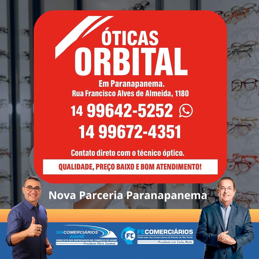 PARCERIA ÓTICAS ORBITAL PARANAPANEMA