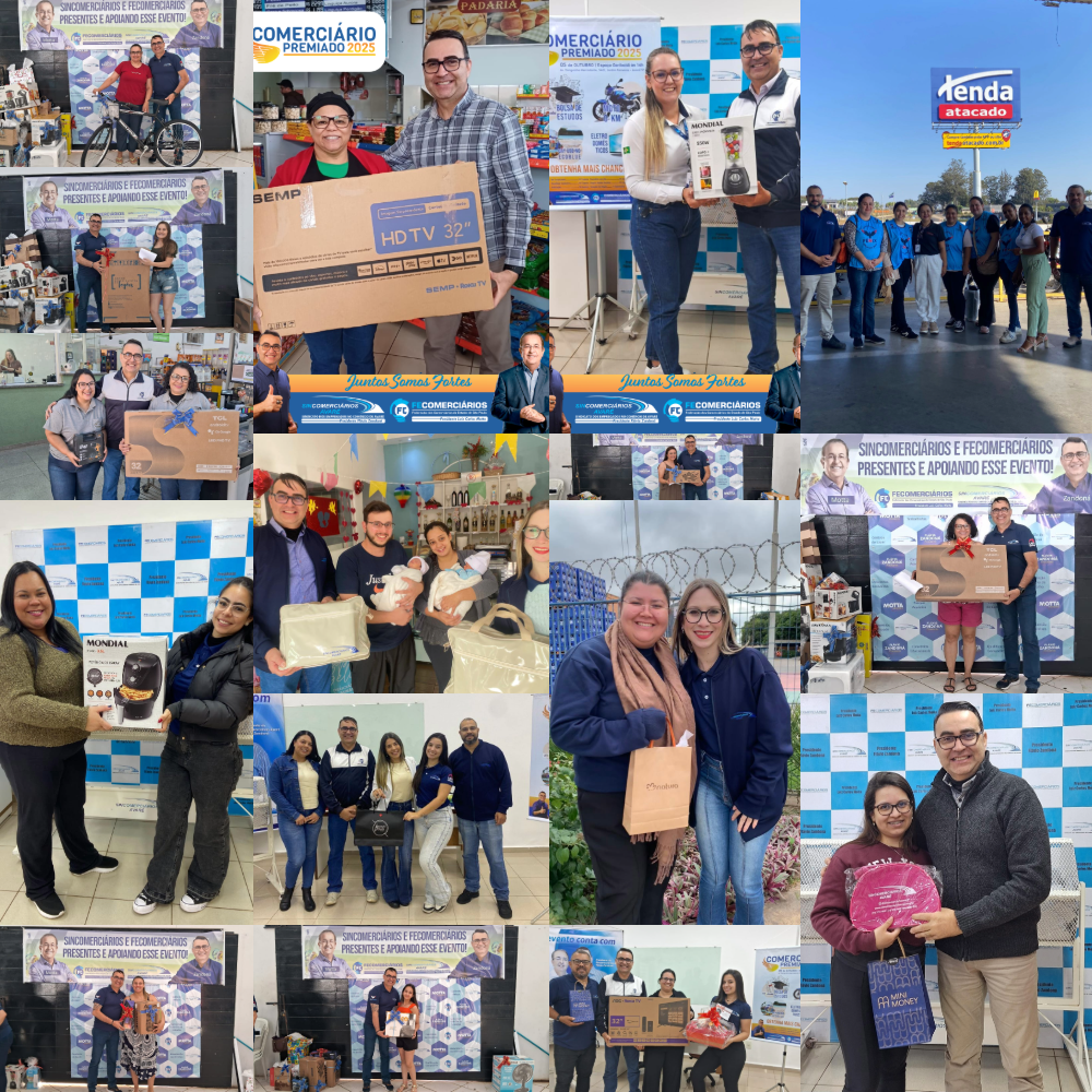 COMERCIÁRIO PREMIADO 2025: UM ANO DE CONQUISTAS, RECONHECIMENTO E CELEBRAÇÃO DA CATEGORIA
