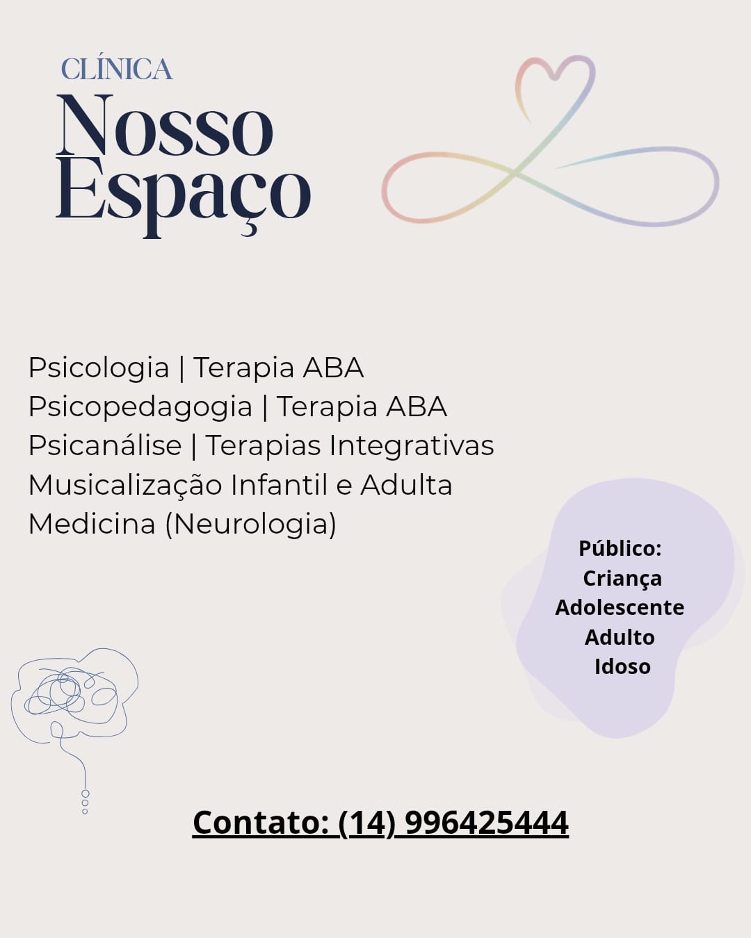 PARCERIA CLÍNICA NOSSO ESPAÇO EM AVARÉ