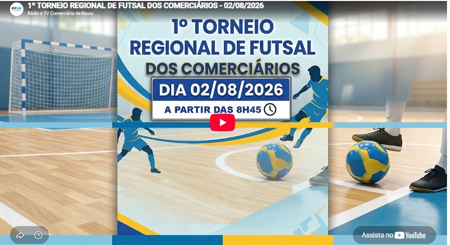 PRIMEIRO TORNEIO DE FUTSAL DOS COMERCIÁRIOS ACONTECE NESTE DOMINGO