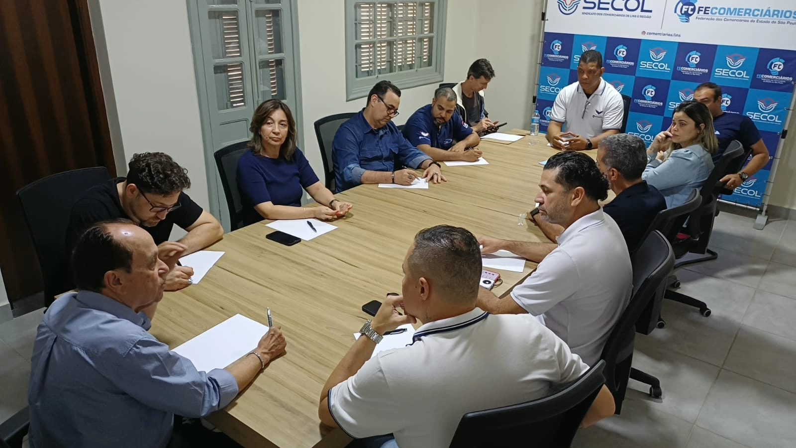 Presidente do Sincomerciários de Avaré participa de reunião final para o 1º Torneio Regional de Futsal dos Comerciários